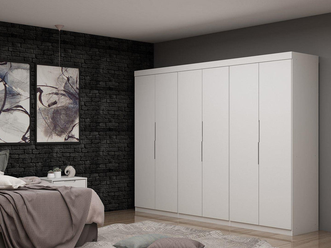 Oulu 3-Piece Modular Wardrobe - White