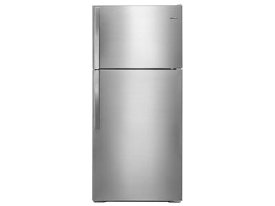 Whirlpool Monochromatic Stainless Steel Top-Freezer Refrigerator (14 Cu. Ft.) - WRT134TFDM