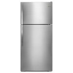 Whirlpool 28" 14 Cu. Ft. Monochromatic Stainless Steel Top-Freezer Refrigerator - WRT134TFDM