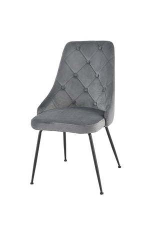 Plumeria Side Chair - Grey, Black