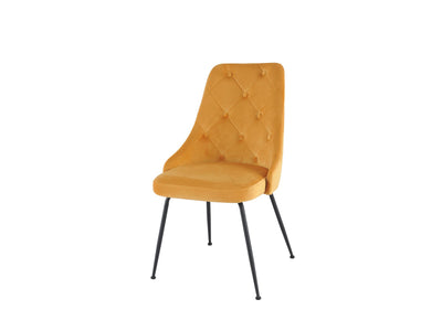 Plumeria Side Chair - Yellow, Black