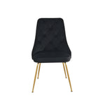 Plumeria Side Chair - Black, Gold
