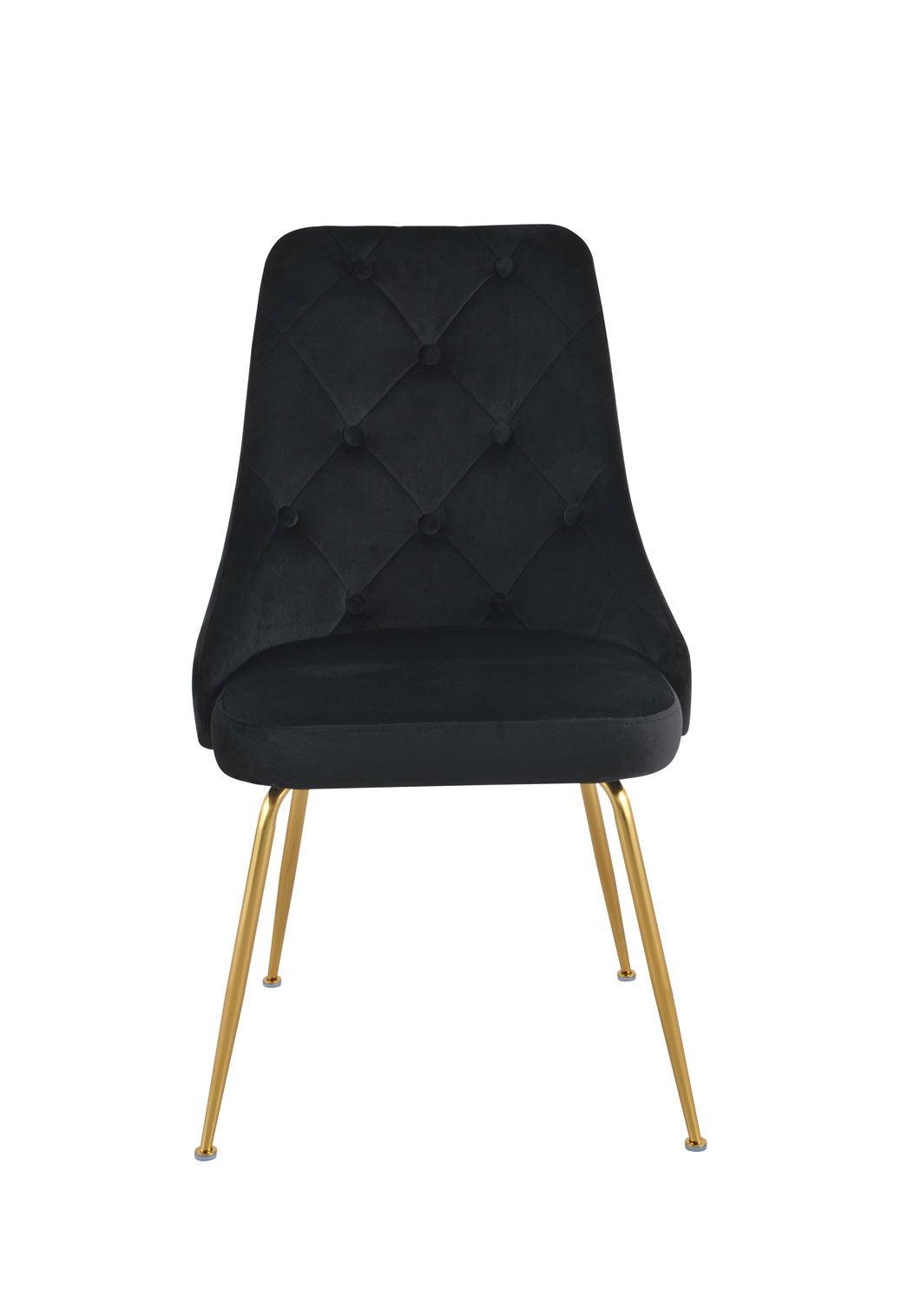 Plumeria Side Chair - Black, Gold