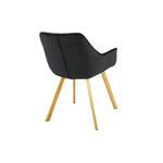 Ayami Dining Arm Chair - Black, Gold