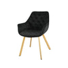 Ayami Dining Arm Chair - Black, Gold
