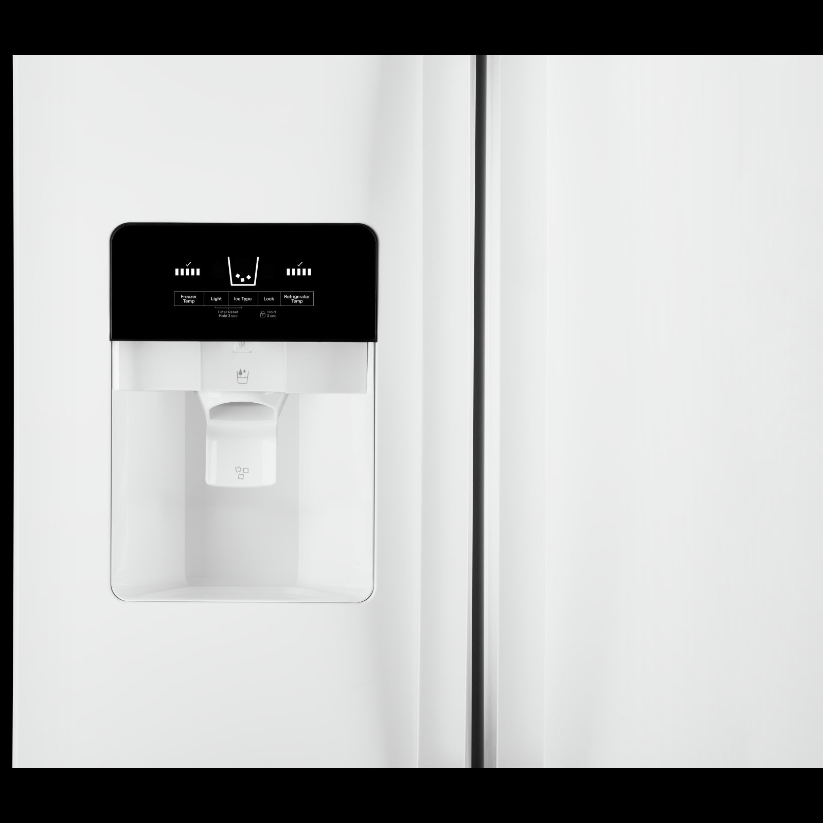 Whirlpool 35.87" 25 Cu. Ft. White Side-by-Side Refrigerator - WRS325SDHW