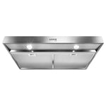 Whirlpool Stainless Steel 30" 265 CFM Under-the-Cabinet Range Hood with Dishwasher Safe Full-Width Grease Filter - WVU37UC0FS