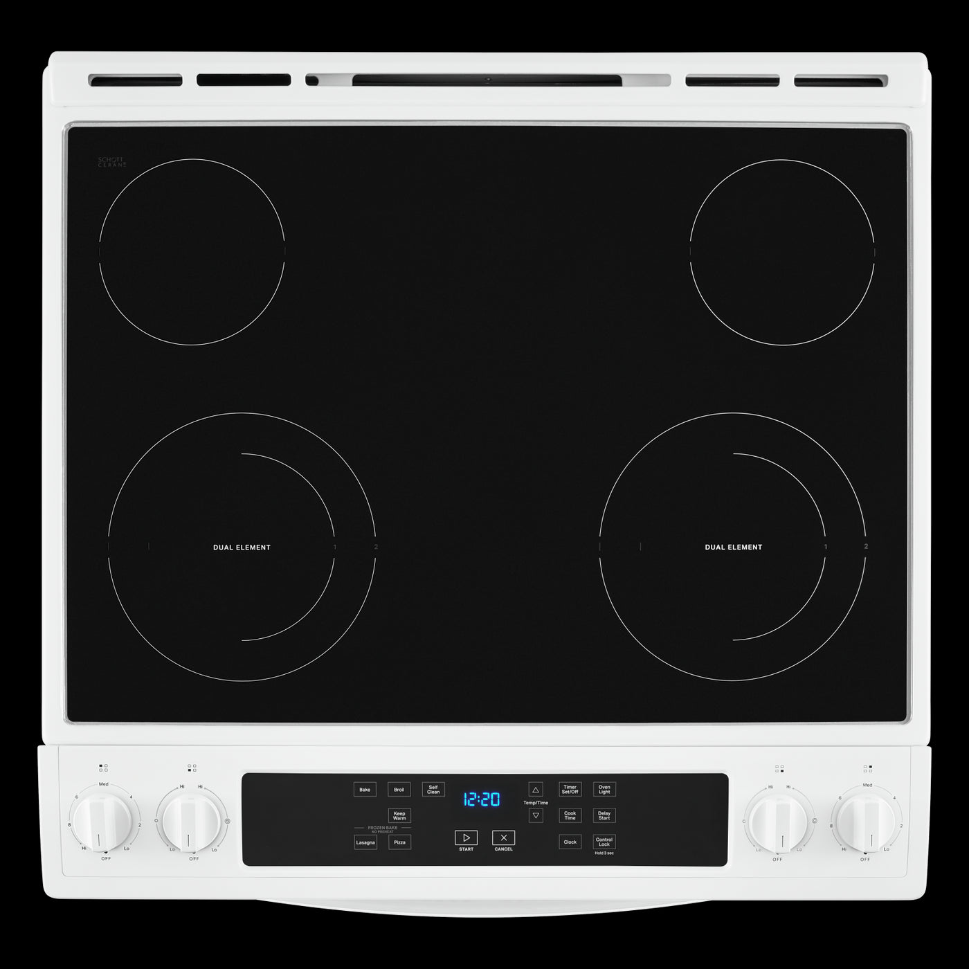 Whirlpool White Electric Range with Frozen Bake Technology (4.8 Cu.Ft) - YWEE515S0LW