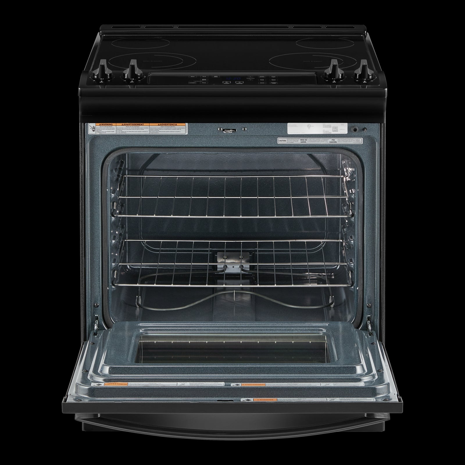 Whirlpool Black Electric Range with Frozen Bake Technology (4.8 Cu.Ft) - YWEE515S0LB