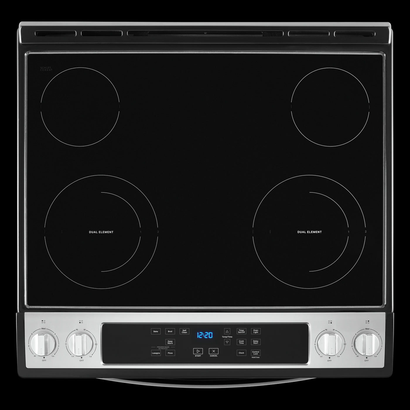 Whirlpool Stainless Steel Electric Range with Frozen Bake Technology (4.8 Cu.Ft) - YWEE515S0LS