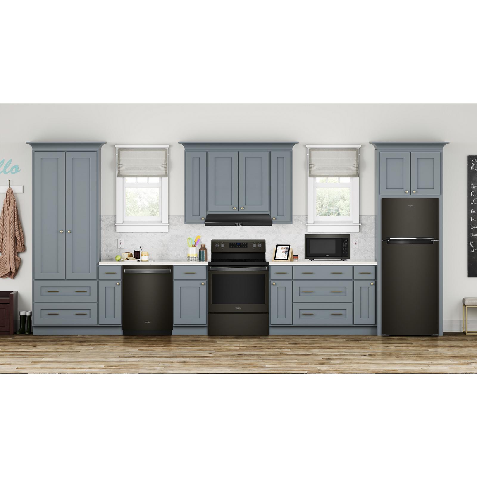 Whirlpool 28" 18 Cu. Ft. Black Stainless Top-Freezer Refrigerator - WRT518SZKV