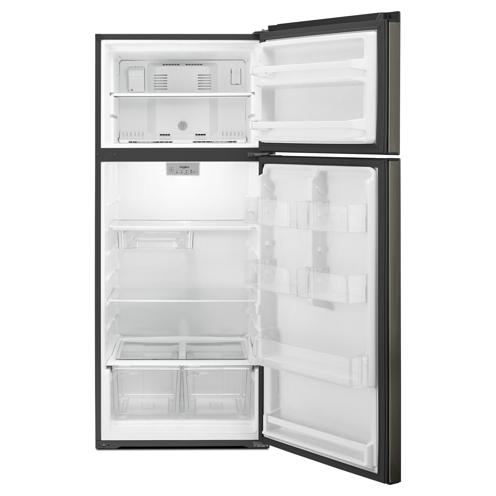 Whirlpool 28" 18 Cu. Ft. Black Stainless Top-Freezer Refrigerator - WRT518SZKV