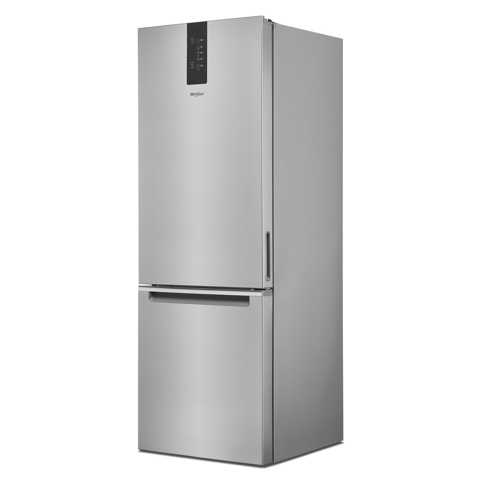 Whirlpool 24.5" 12.7 Cu. Ft. Fingerprint Resistant Stainless Steel Bottom-Freezer Refrigerator - WRB543CMJZ