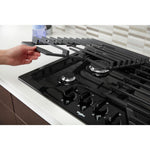 Whirlpool Black Gas Black 30" Cooktop - WCG55US0HB