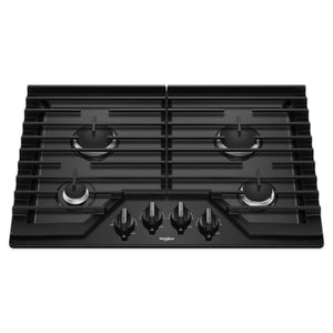 Whirlpool Black Gas Black 30" Cooktop - WCG55US0HB