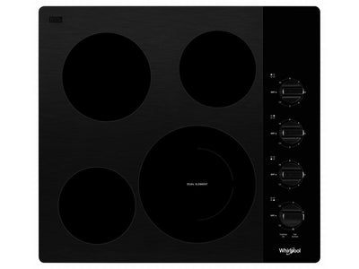 Whirlpool Black 24" Electric Cooktop - WCE55US4HB