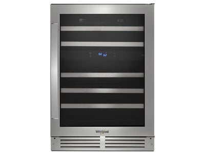 Whirlpool Stainless Steel Undercounter Wine Center (46 Bottles) - WUW55X24HS
