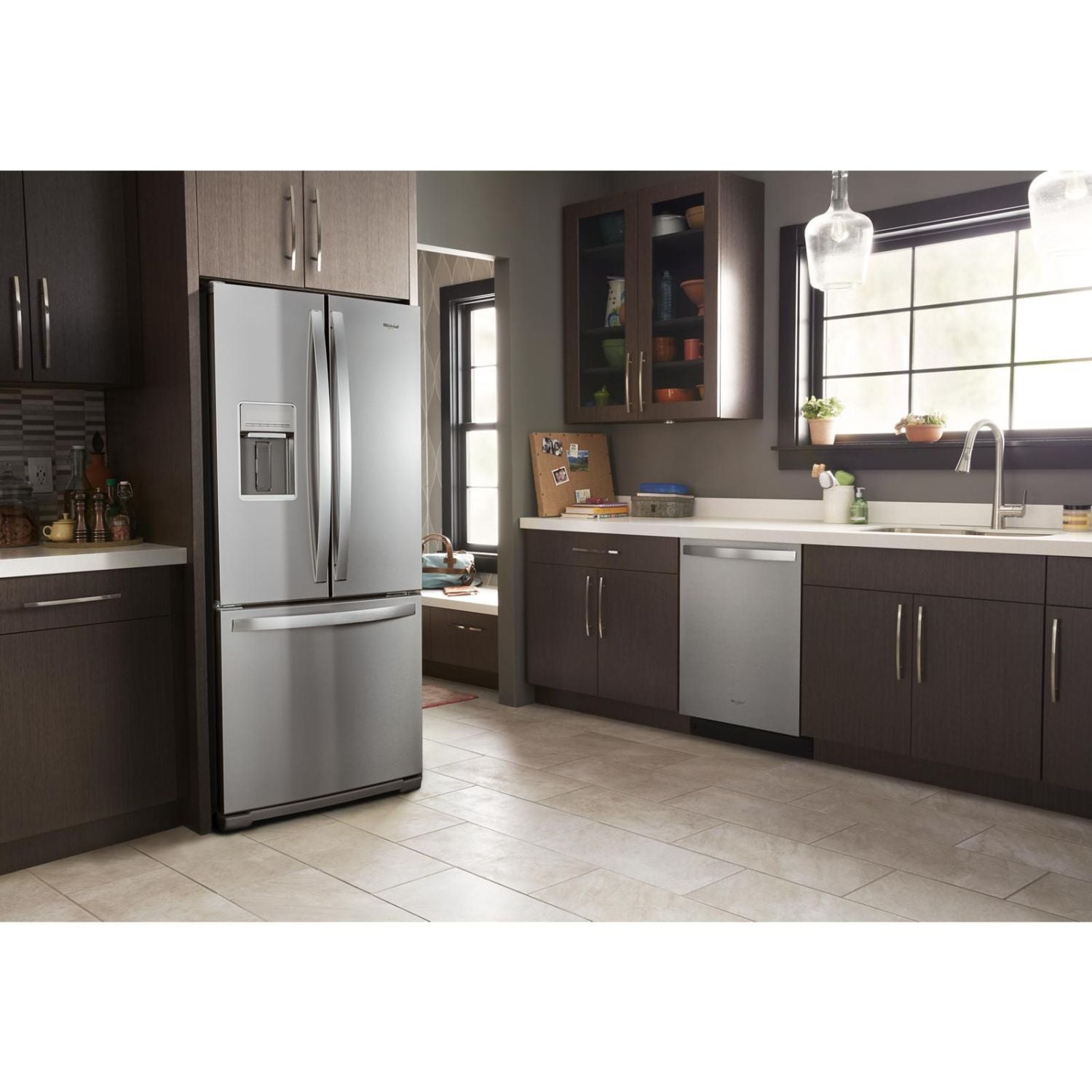 Whirlpool 30" 20 Cu. Ft. Fingerprint Resistant Stainless Steel French Door Refrigerator - WRF560SEHZ