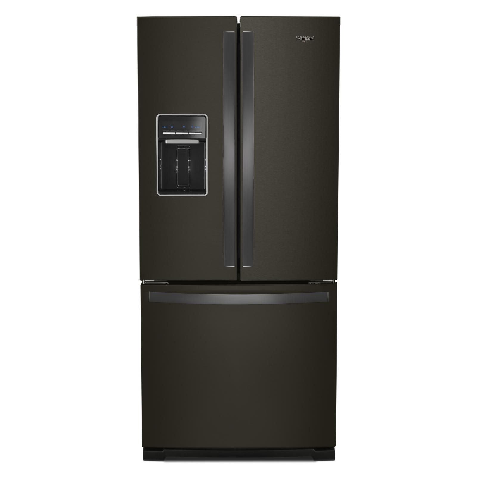 Whirlpool 30" 19.7 Cu. Ft. Fingerprint Resistant Black Stainless French Door Refrigerator - WRF560SEHV