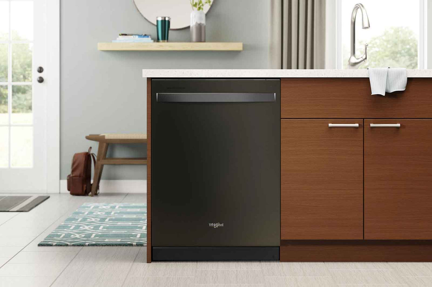 Whirlpool 24" Black Stainless Dishwasher with 3rd Rack (47 dBA) - WDT750SAKV