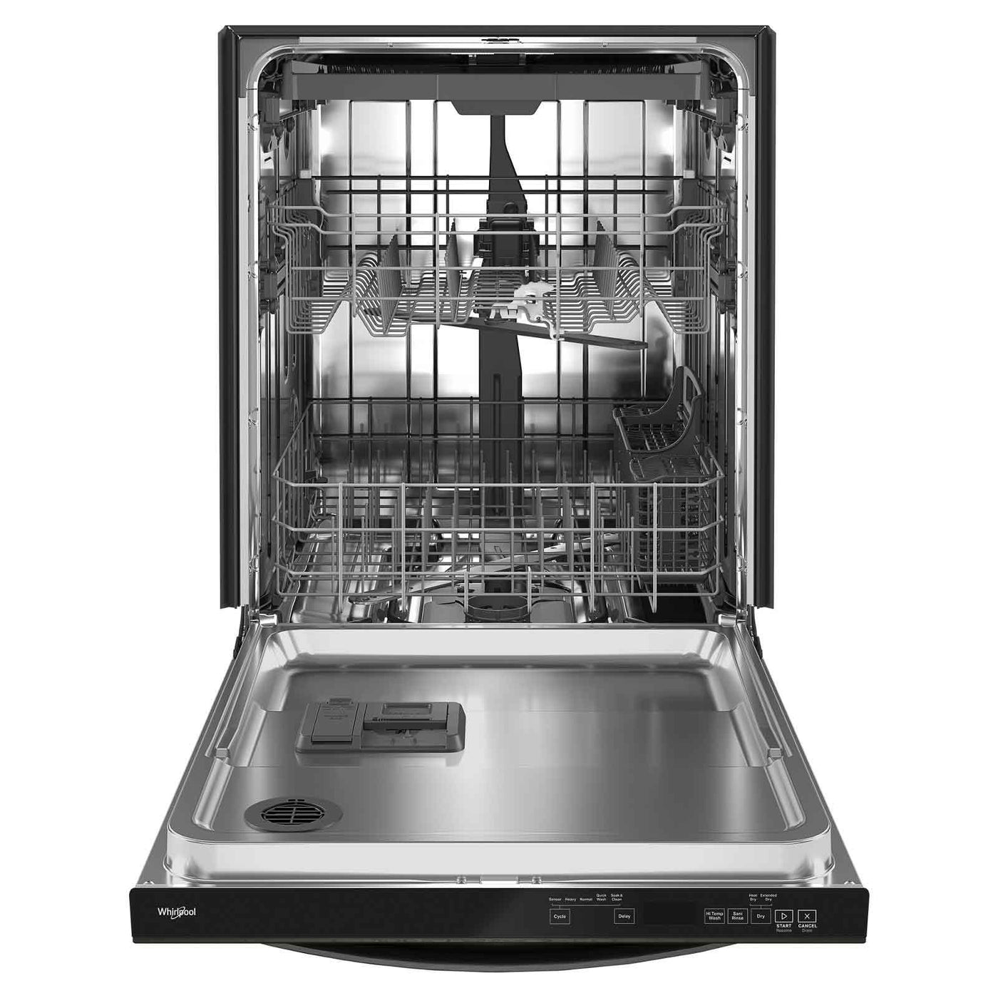 Whirlpool 24" Black Stainless Dishwasher with 3rd Rack (47 dBA) - WDT750SAKV