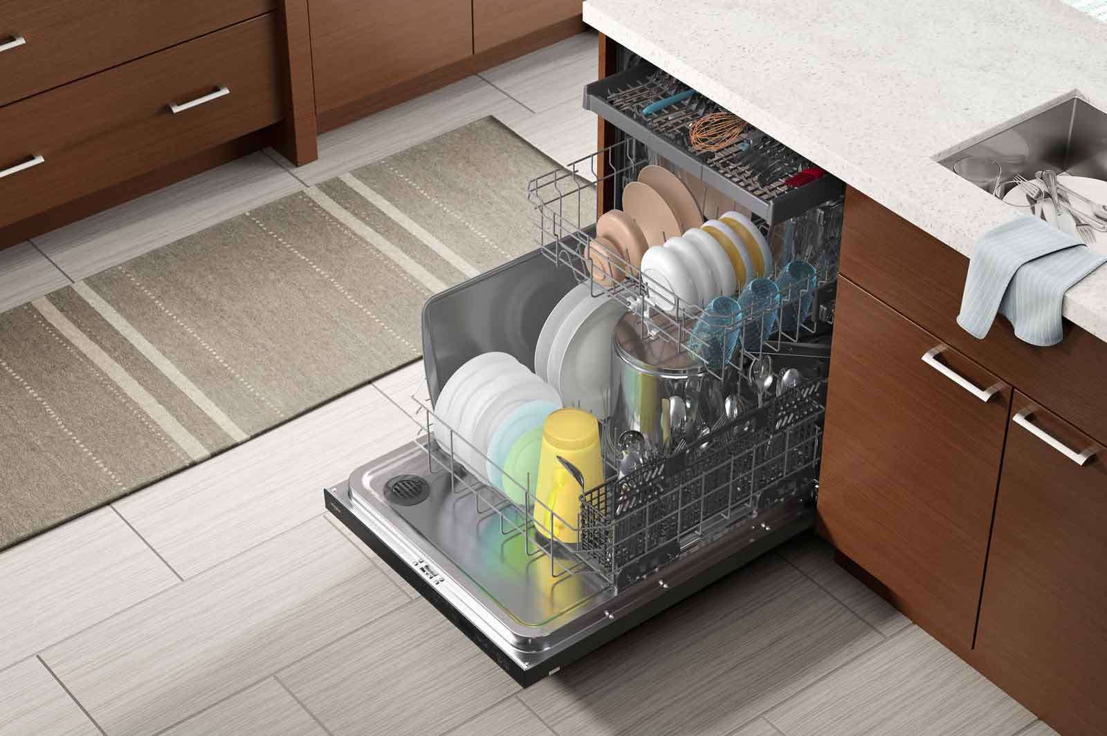 Whirlpool 24" Black Stainless Dishwasher with 3rd Rack (47 dBA) - WDT750SAKV