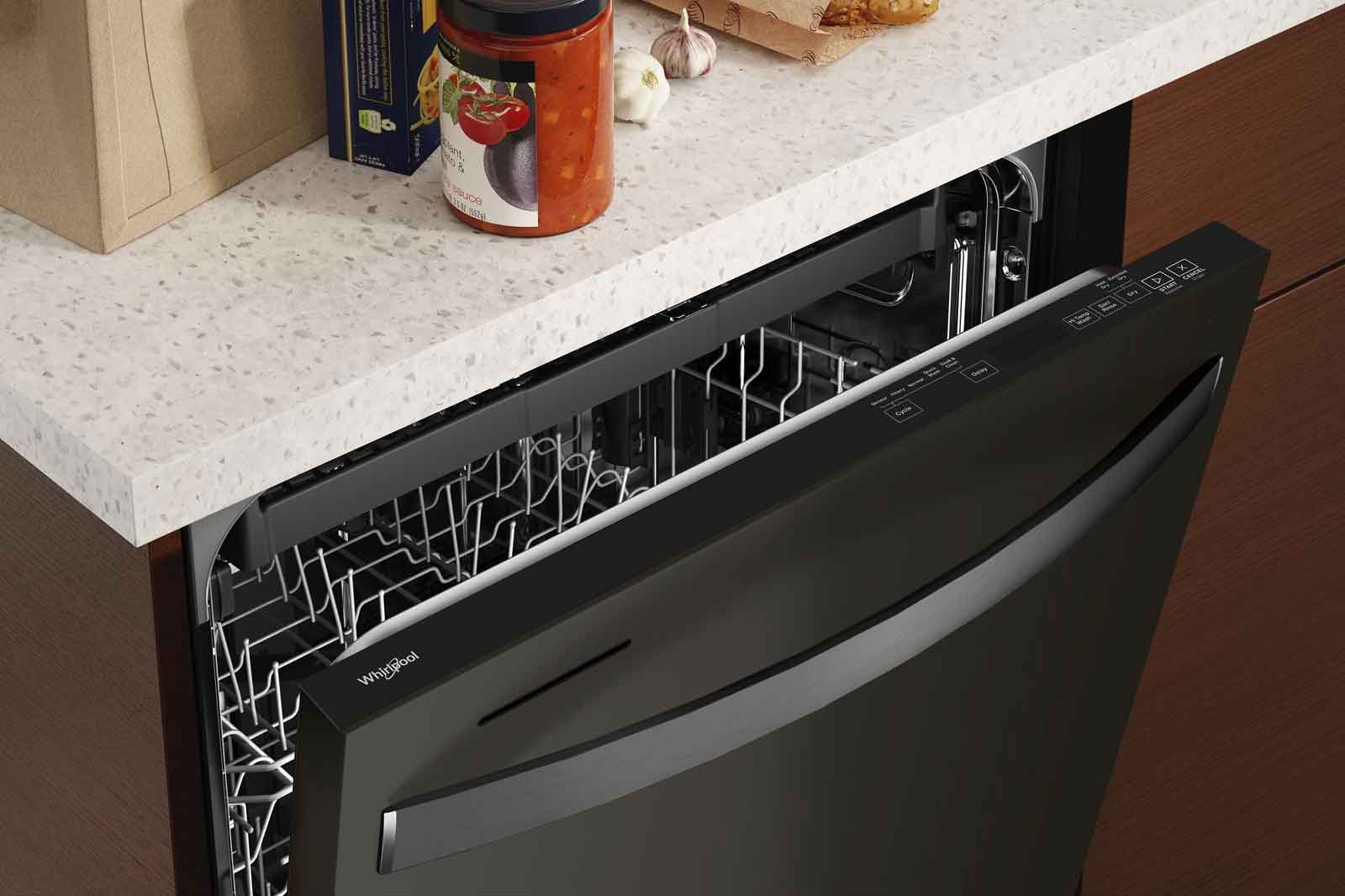 Whirlpool 24" Black Stainless Dishwasher with 3rd Rack (47 dBA) - WDT750SAKV