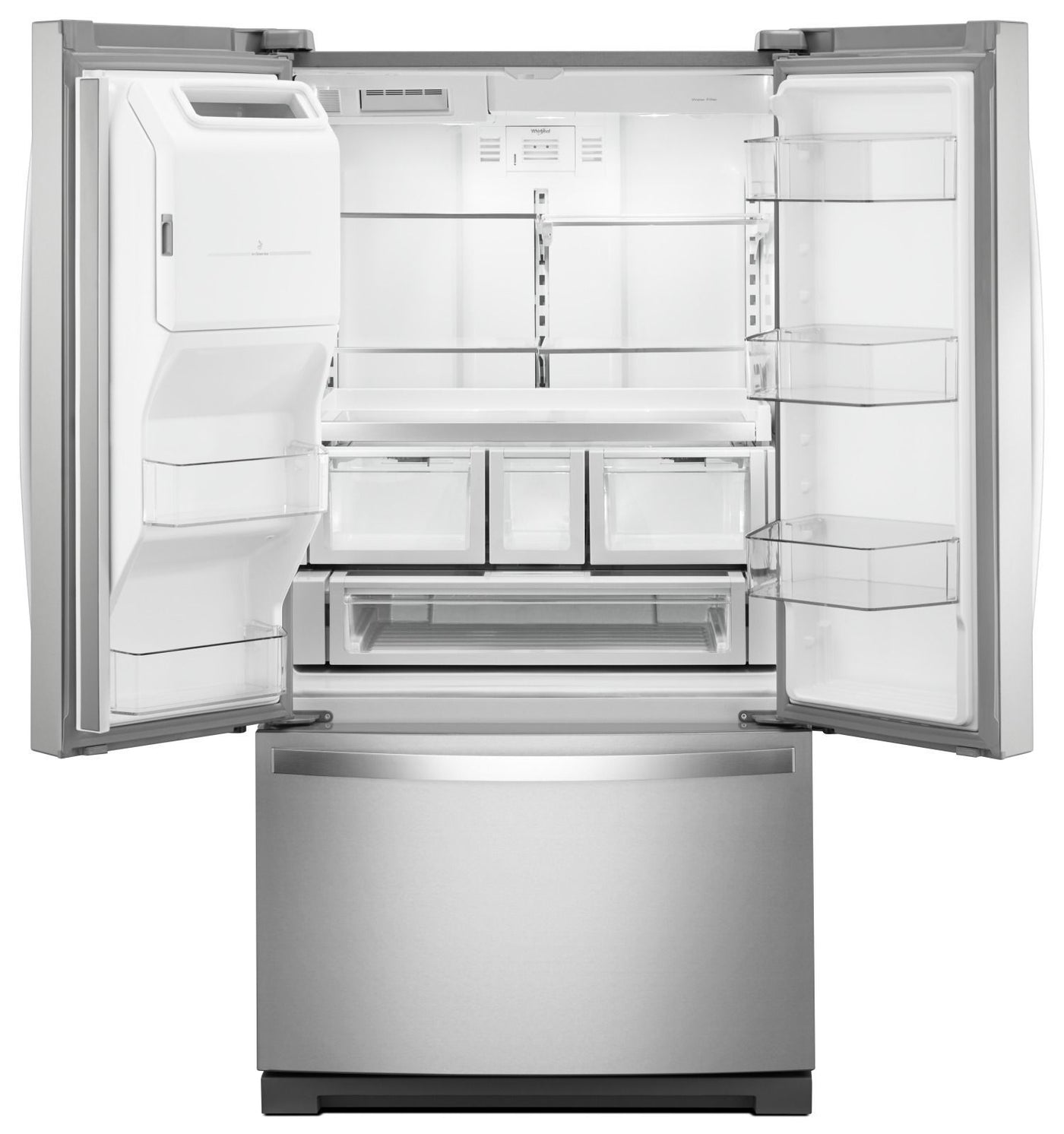 Whirlpool Fingerprint Resistant Stainless Steel French Door Refrigerator (27 Cu. Ft.) - WRF757SDHZ