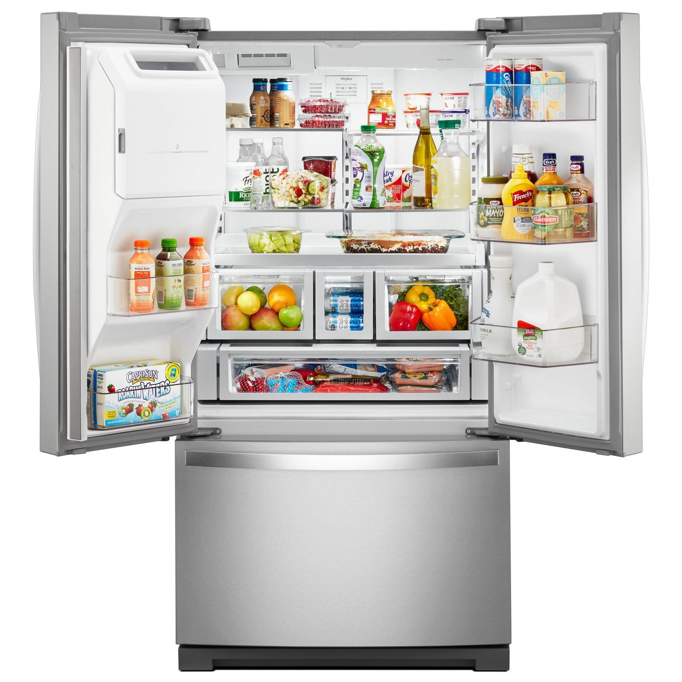 Whirlpool Fingerprint Resistant Stainless Steel French Door Refrigerator (27 Cu. Ft.) - WRF757SDHZ