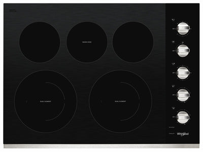 Whirlpool Stainless 30" Steel Electric Cooktop - WCE77US0HS