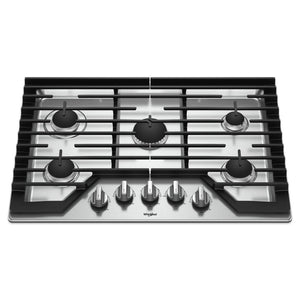 Whirlpool Stainless Steel 30" Gas Cooktop - WCG97US0HS