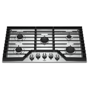 Whirlpool Stainless Steel 36" Gas Cooktop - WCG97US6HS