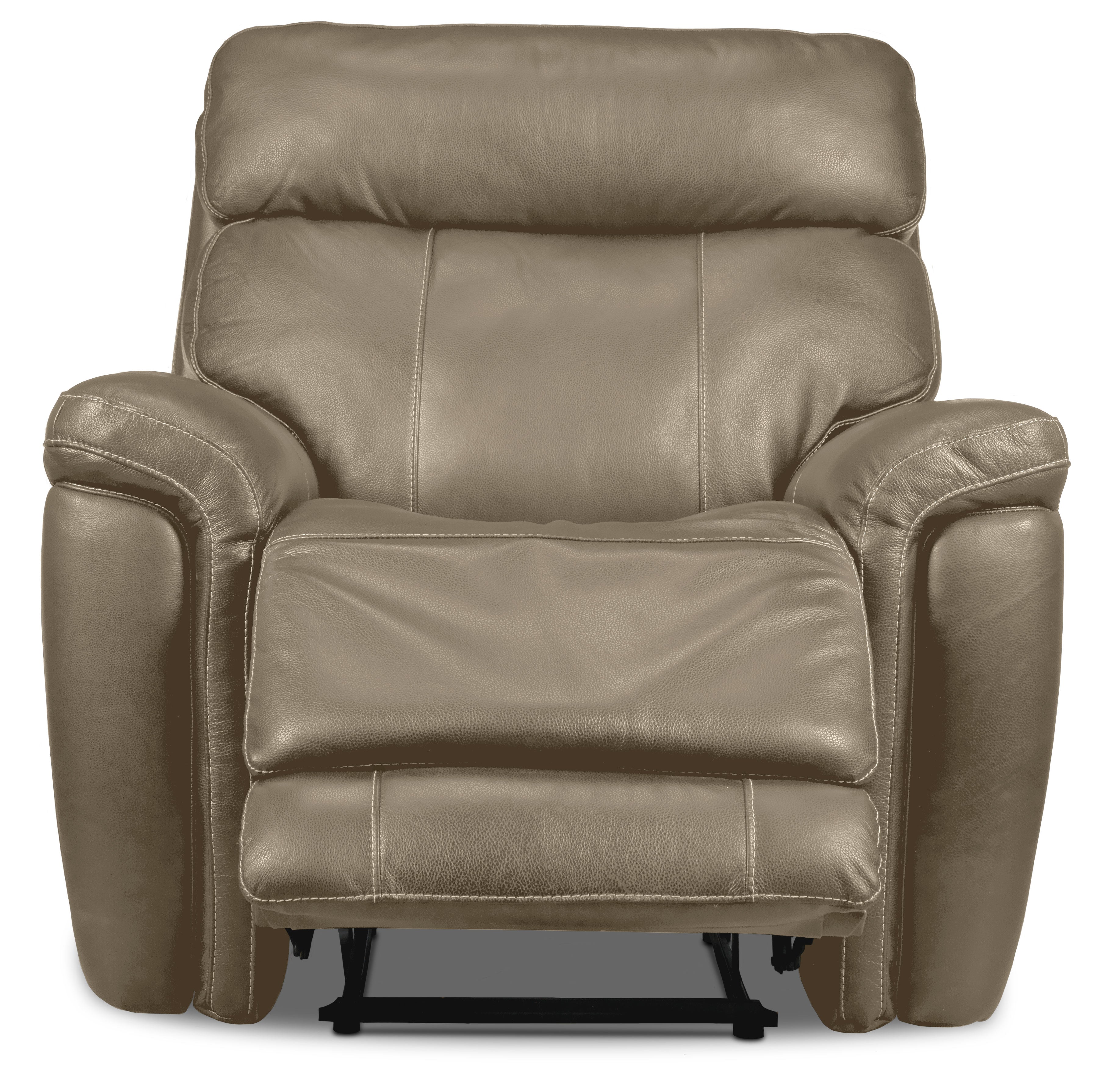 プレーヤー leon Stallion Leather Dual Power Recliner - Pebble | Leon's