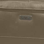 Stallion Leather Dual Power Reclining Sofa - Pebble