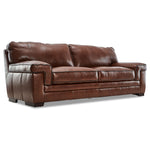 Stampede Leather 2 Pc. Living Room Package w/ Chair - Cognac