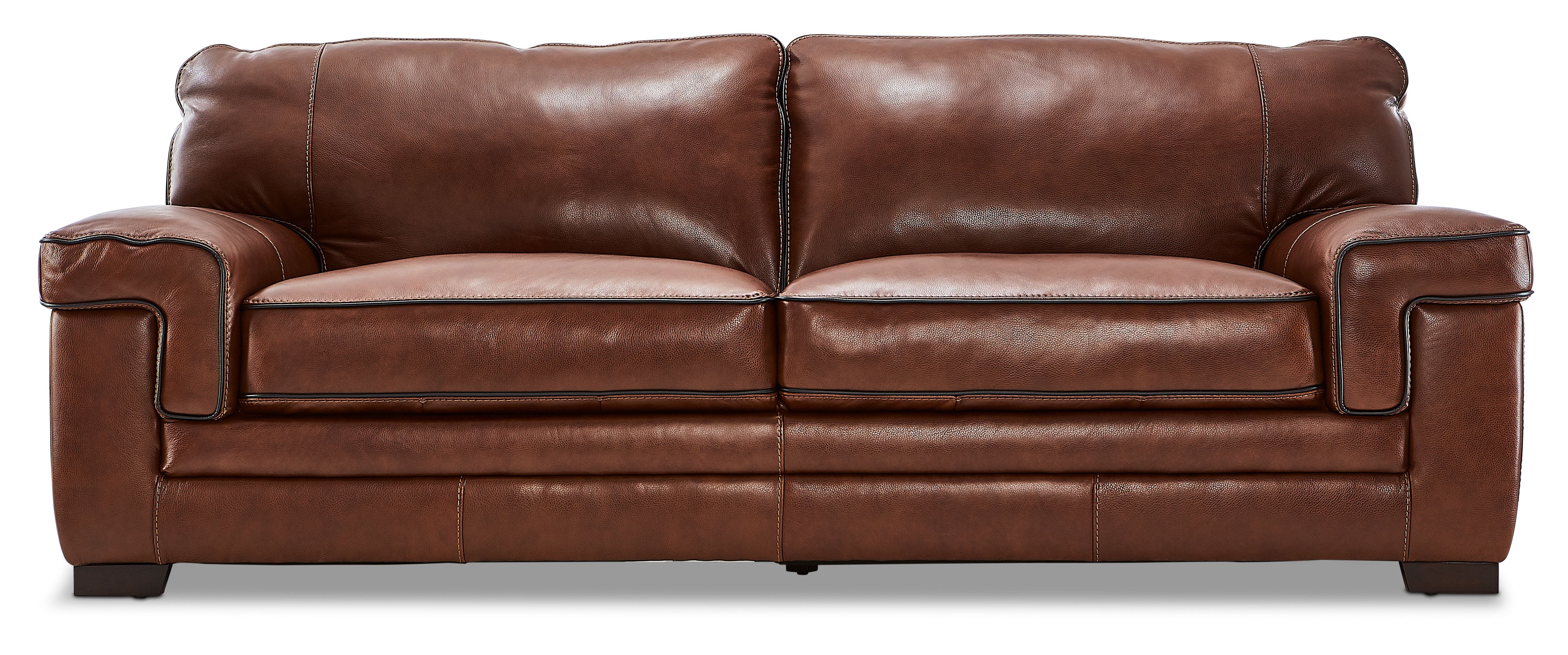 Stampede Leather Sofa - Cognac | Leon's