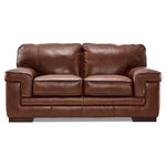 Stampede Leather Loveseat - Cognac