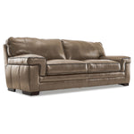 Stampede Leather 3 Pc. Living Room Package - Buff
