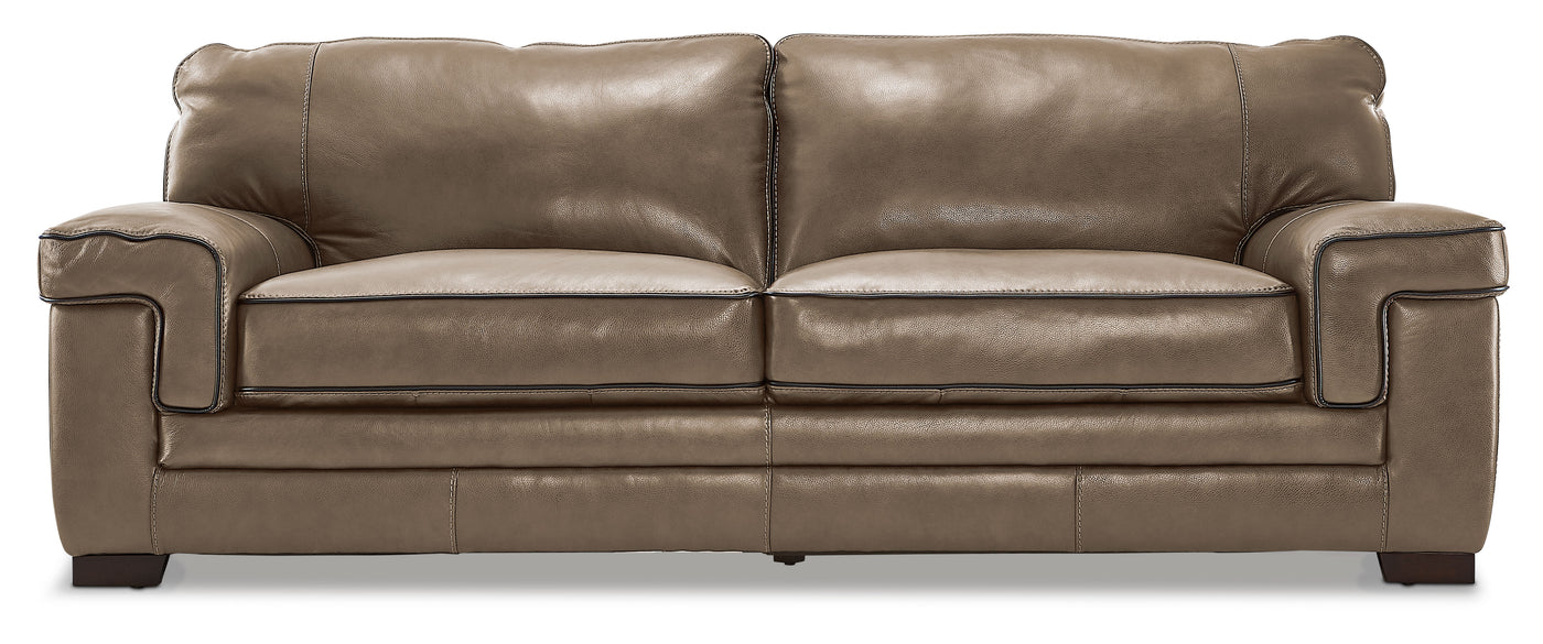 Stampede Leather Sofa - Buff