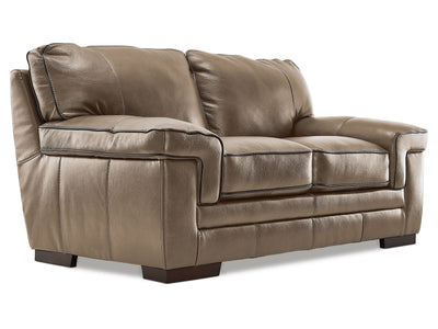 Stampede Leather Loveseat - Buff