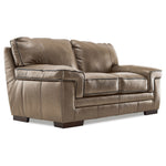 Stampede Leather 3 Pc. Living Room Package - Buff