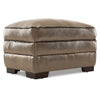 Stampede Leather Ottoman - Buff