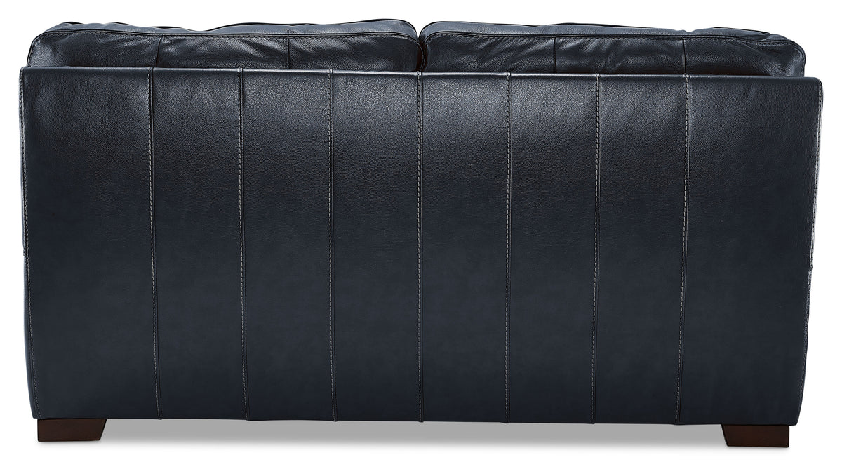 Stampede Leather Loveseat Cobalt Leon's
