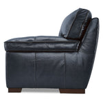 Stampede Leather Loveseat - Cobalt