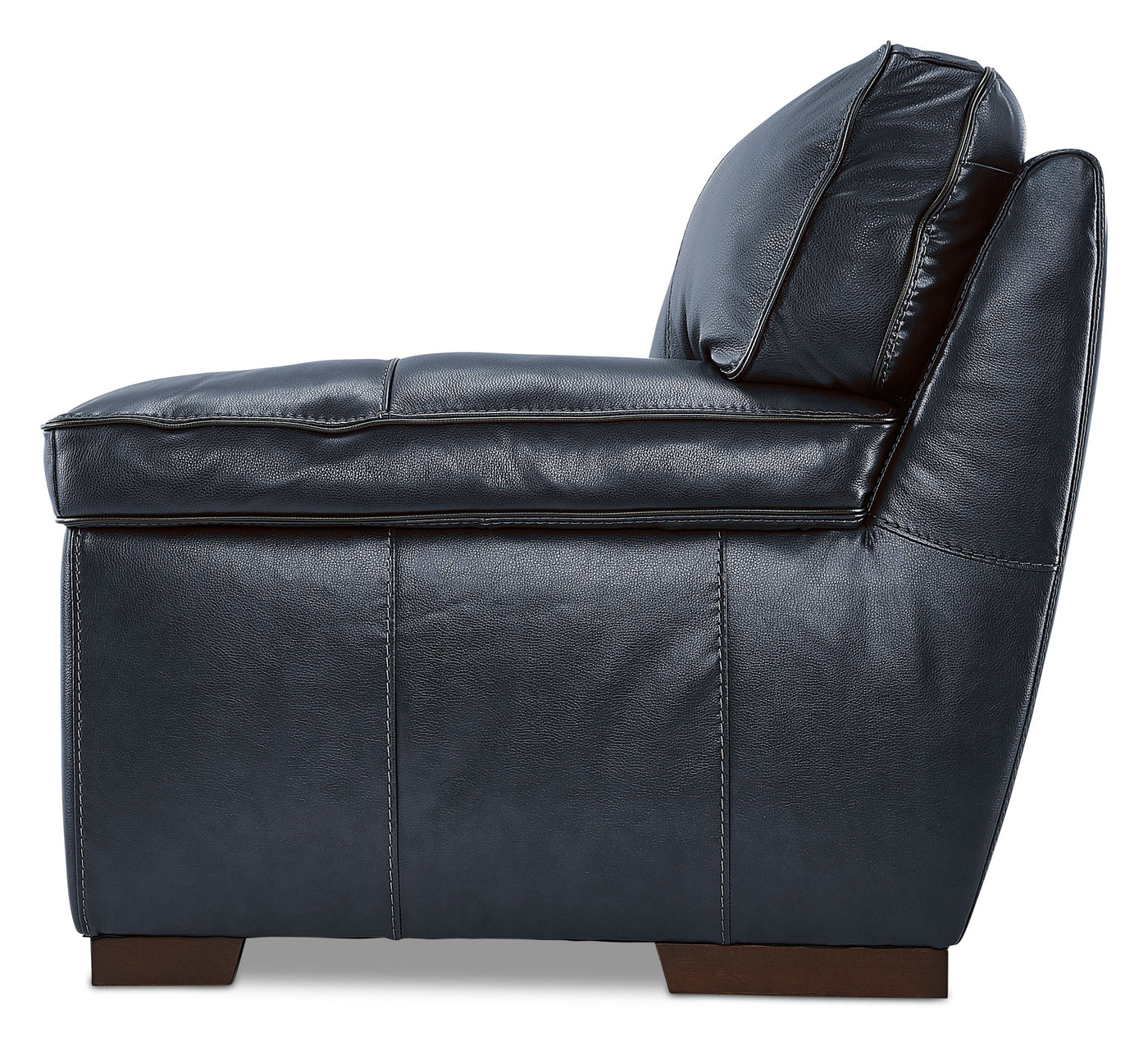 Stampede Leather Loveseat - Cobalt