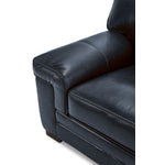 Stampede Leather Chair - Cobalt