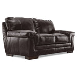 Stampede Leather 2 Pc. Living Room Package w/ Loveseat - Coffee