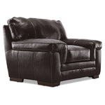 Stampede Leather 2 Pc. Living Room Package w/ Chair - Coffee