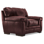 Stampede Leather 3 Pc. Living Room Package - Salsa