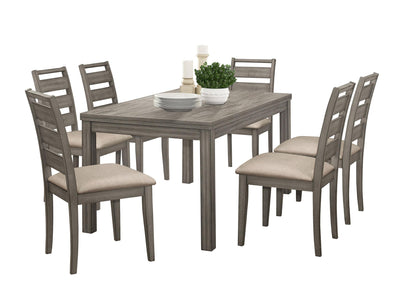 Bainbridge 7-piece Dining Set - Weathered Grey